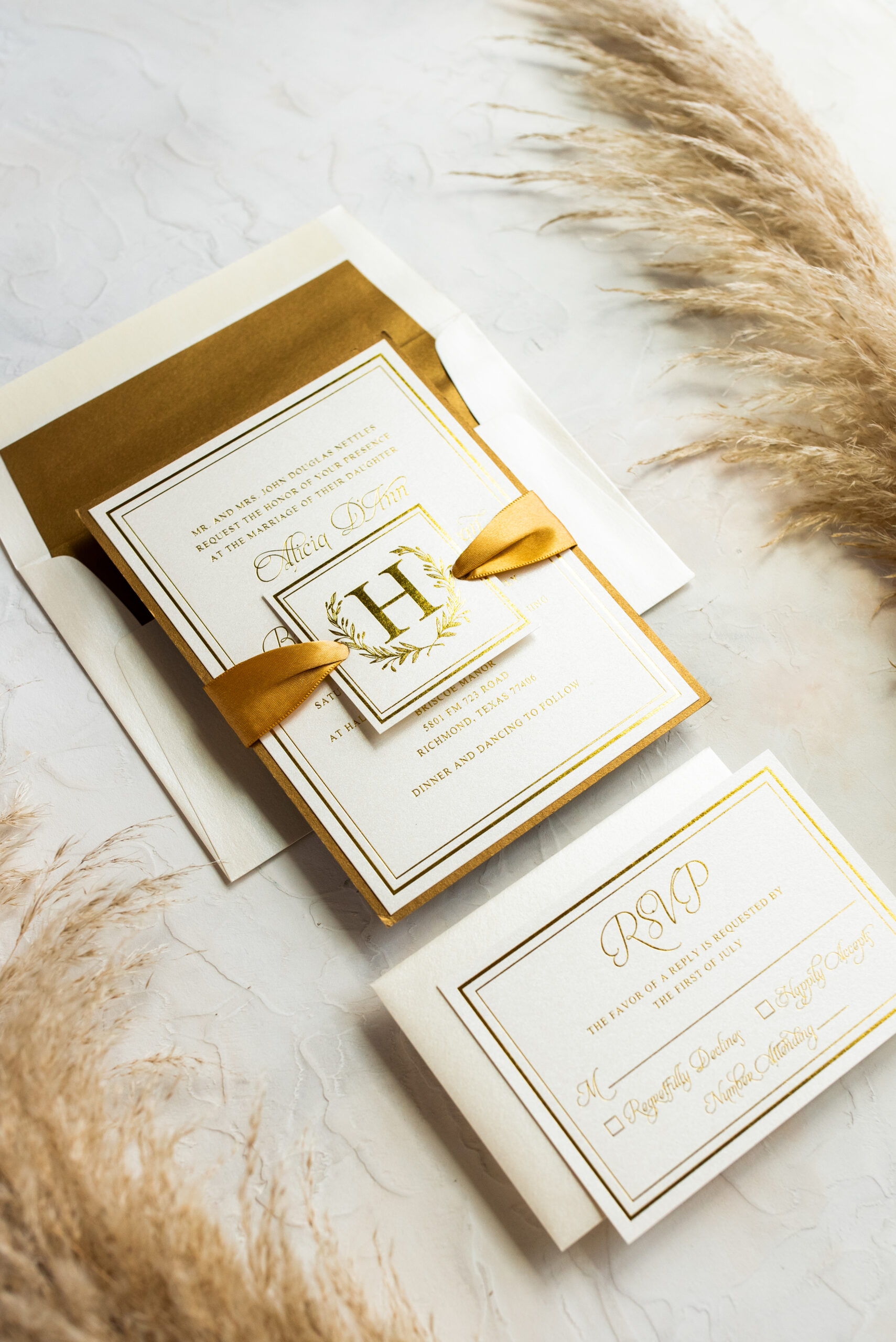 Luxury Wedding Invitations Houston TX Elias Paper Co 
