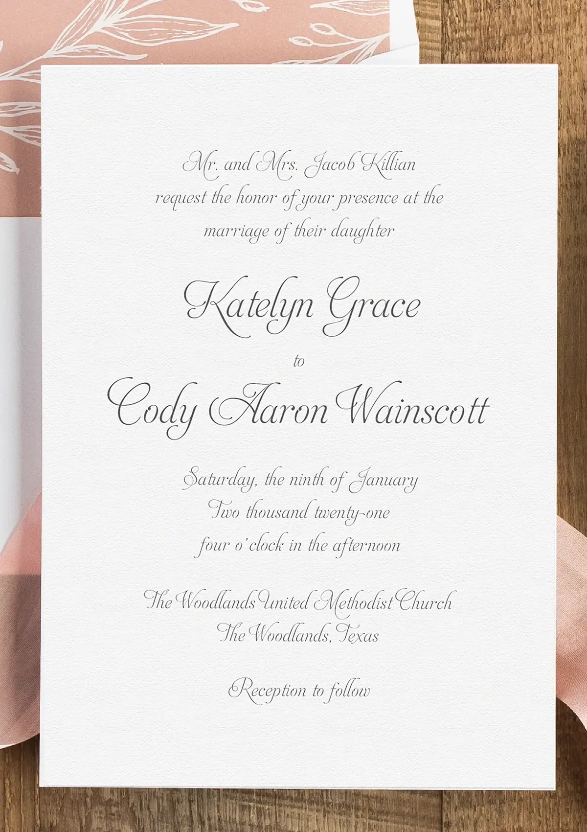 Online Wedding Invitations Katy TX | Elias Paper Co.