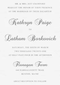 traditional folded wedding invitations Houston TX