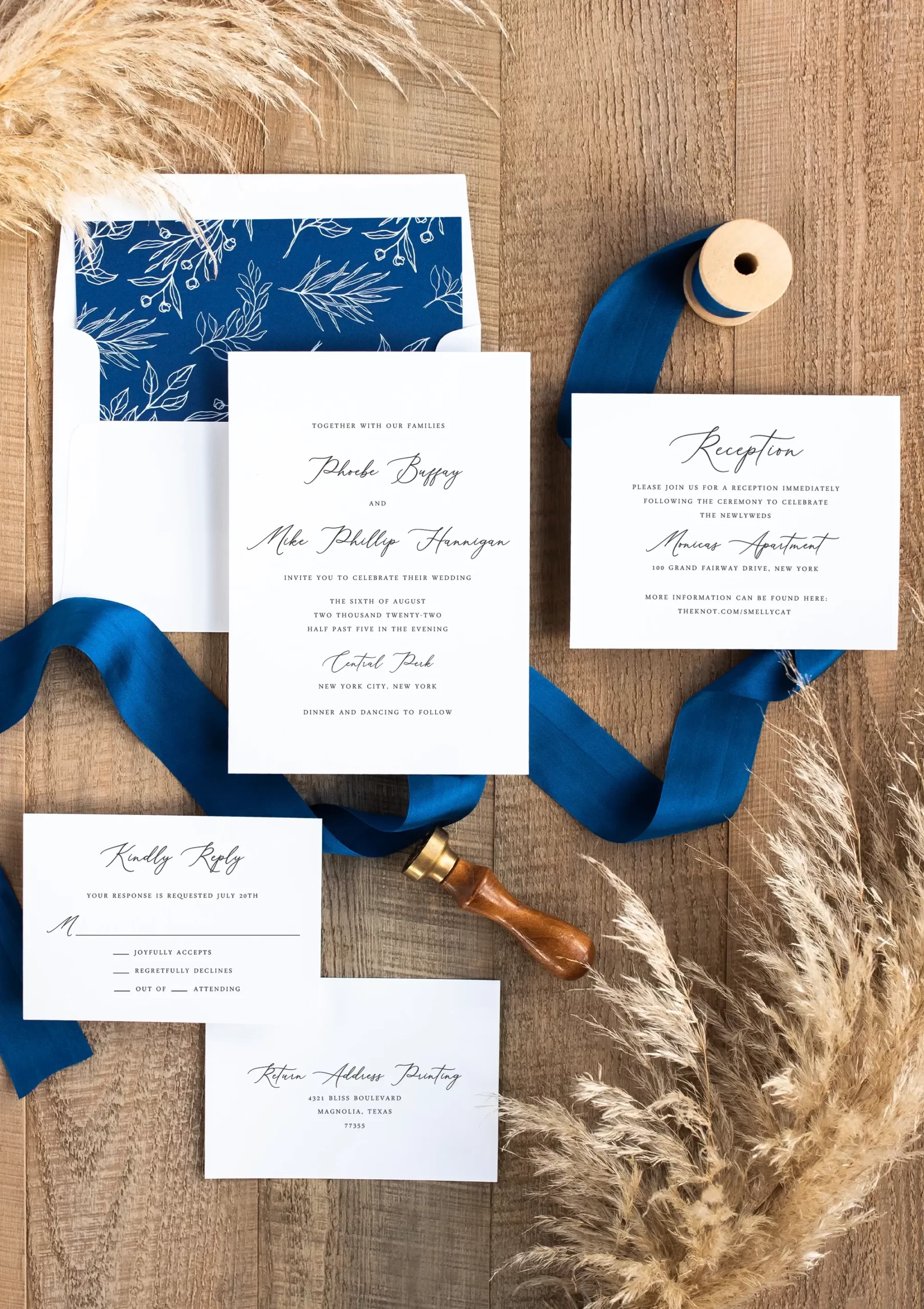 Elegant wedding invitations League City, TX