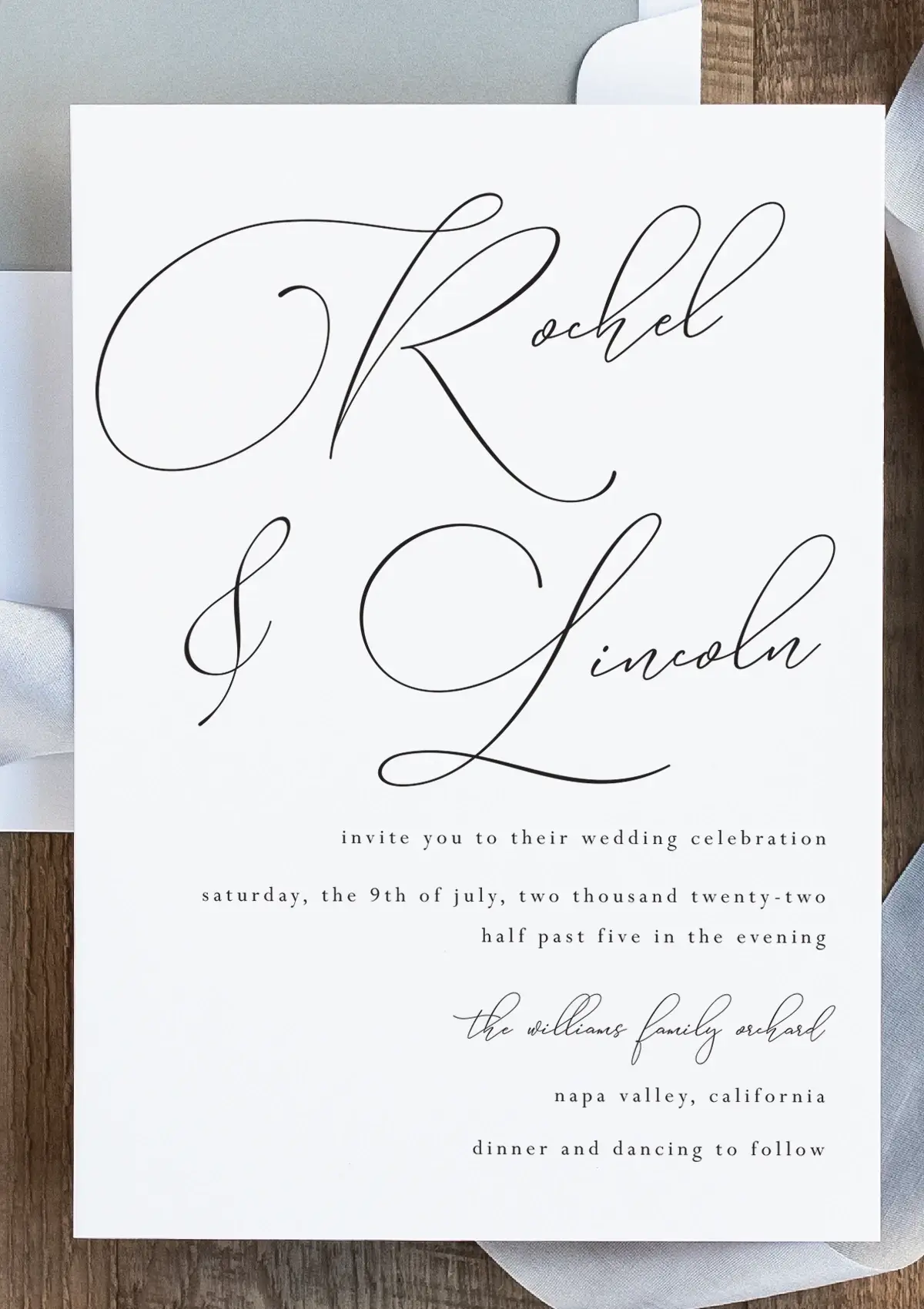 elegant wedding invitations Spring TX