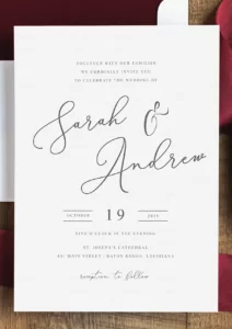 wedding invitations made to order Houston, TX